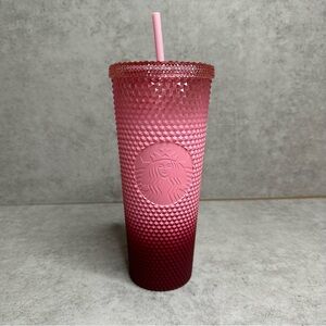 Starbucks Ombré Pink Studded Tumbler